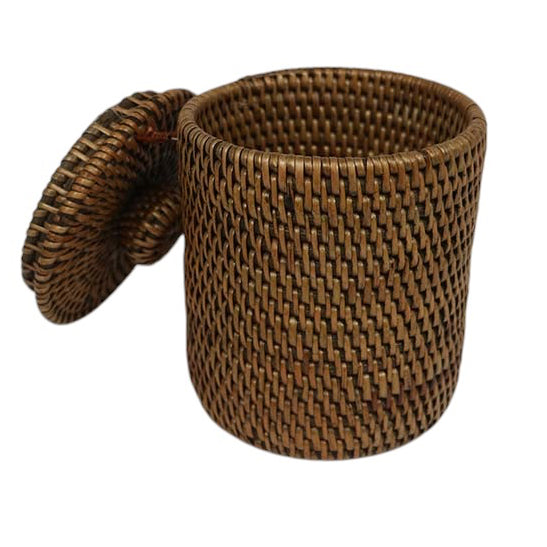 Rattan Bathroom Accessories - Oriental Brown