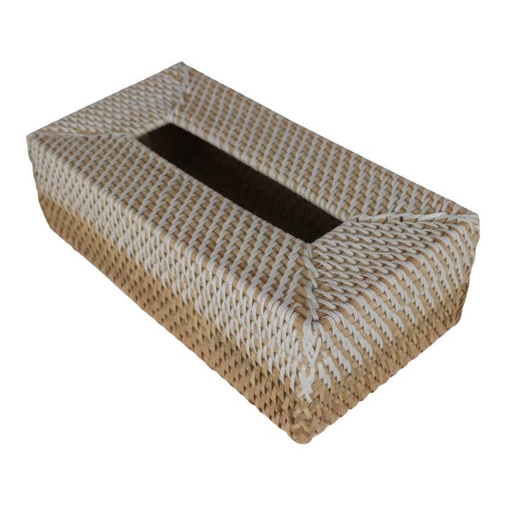 Tissue Box - Rattan & PVC