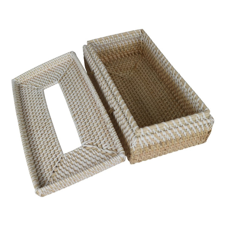 Tissue Box - Rattan & PVC