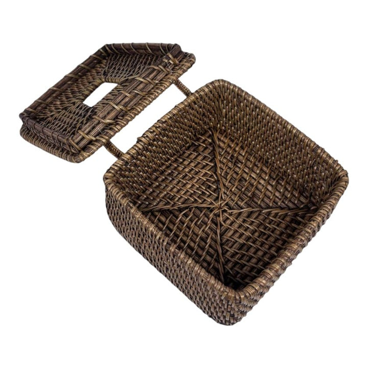 Rattan Bathroom Accessories - Oriental Brown