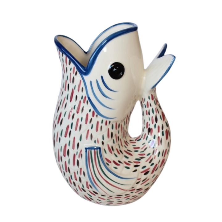 Blue Fish Tale Jug