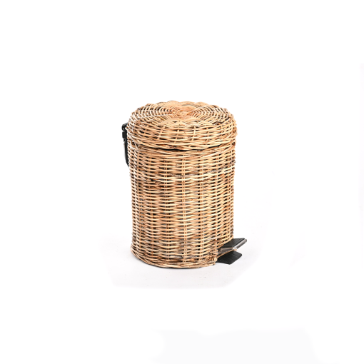 Wastepaper Pedal Bin Rattan (Various)