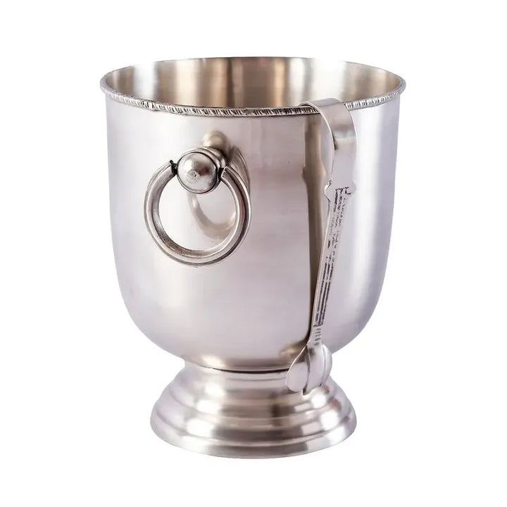 Ice Bucket Mini with Tongs - Brass or Silver