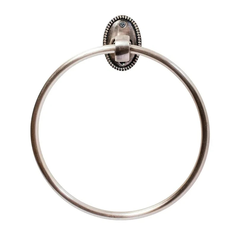 Bathroom Accessories Beaded Antique Silver