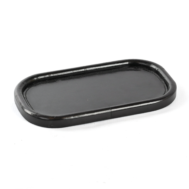 Tray - Small Black Leather