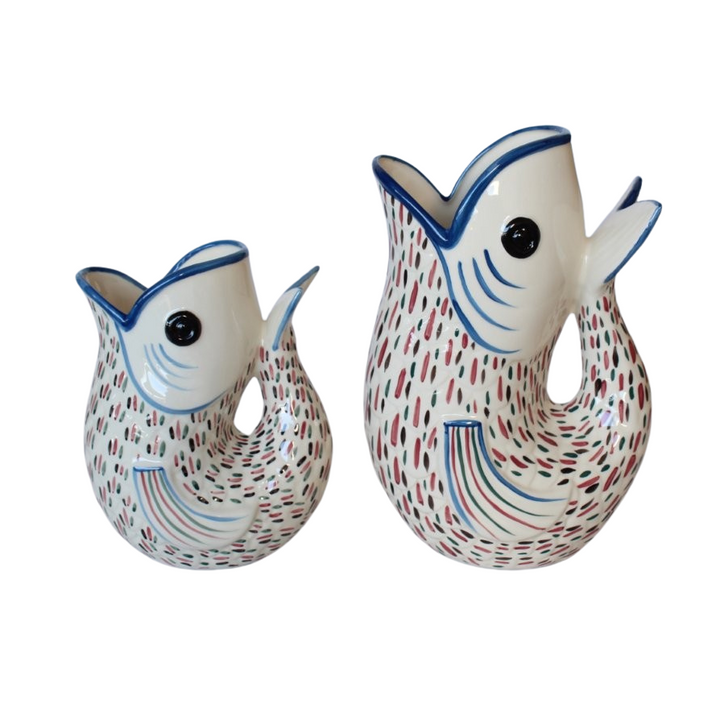 Blue Fish Tale Jug
