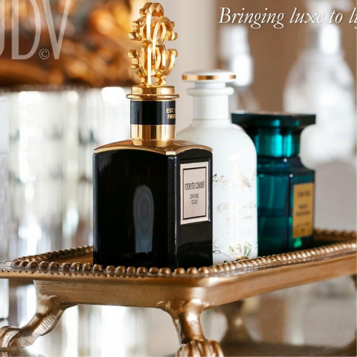 Tray on Legs Luxe Brass Finish (30cm)