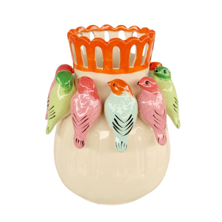 Ceramic - Colourful Bird Vase