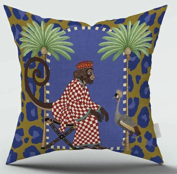 Scatter Cushion Cover Cartouche Monkey