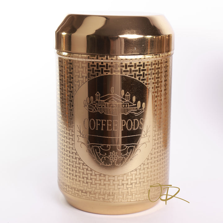 Brass Storage Canister Coffee Pod