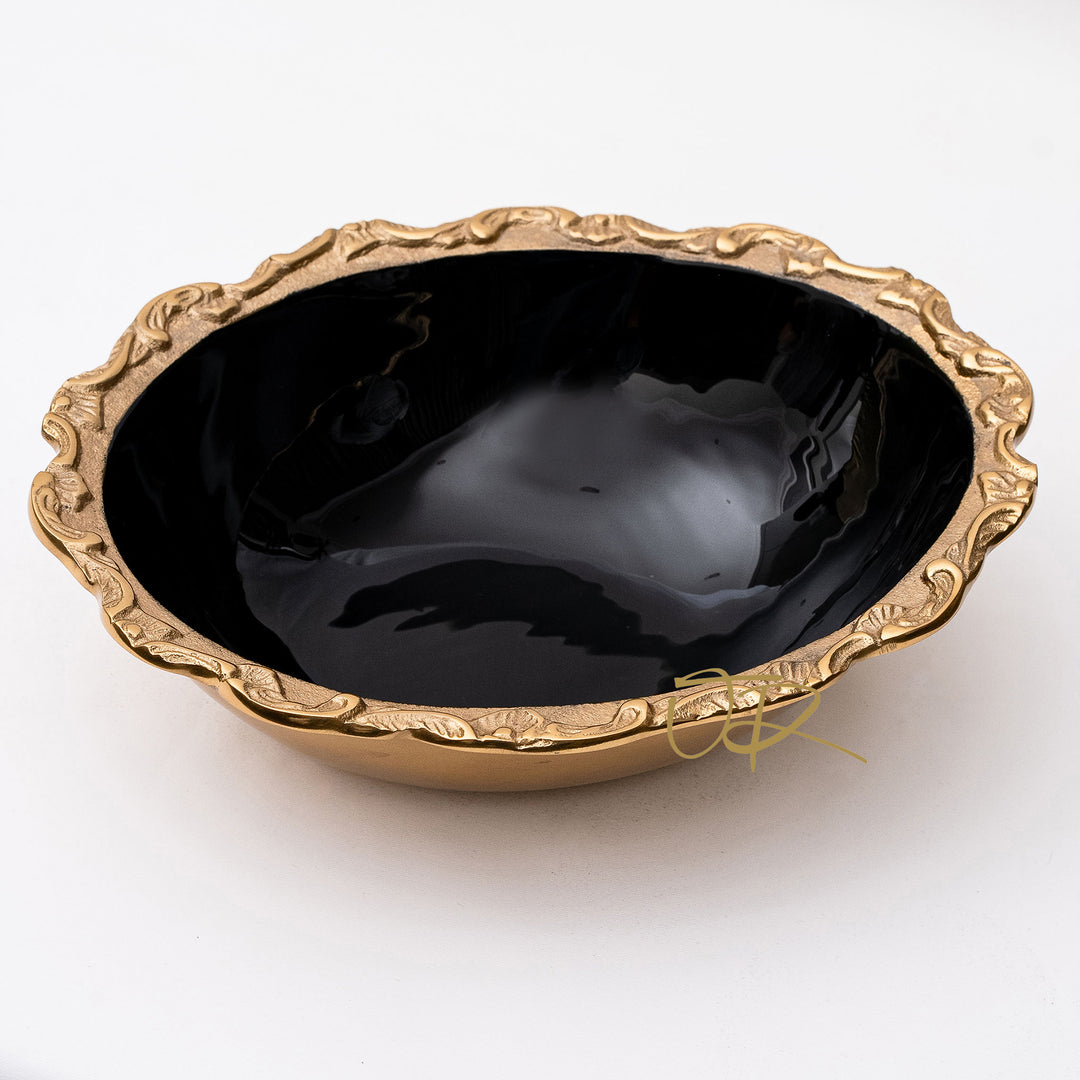 Black & Gold finish Bowl Gucci