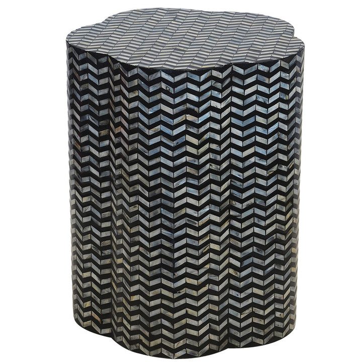 Black Mother of Pearl Side Table