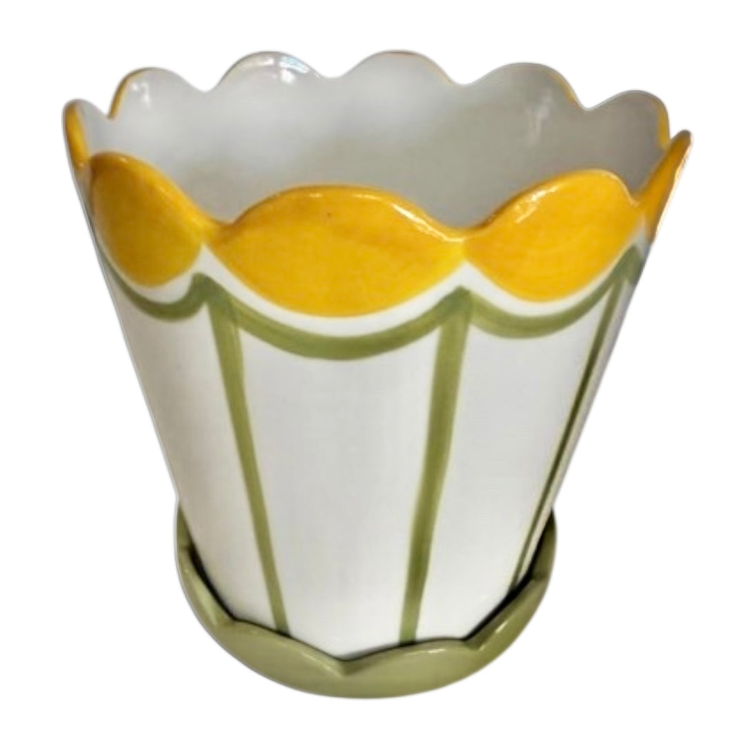 Italian Style Scallop Planters