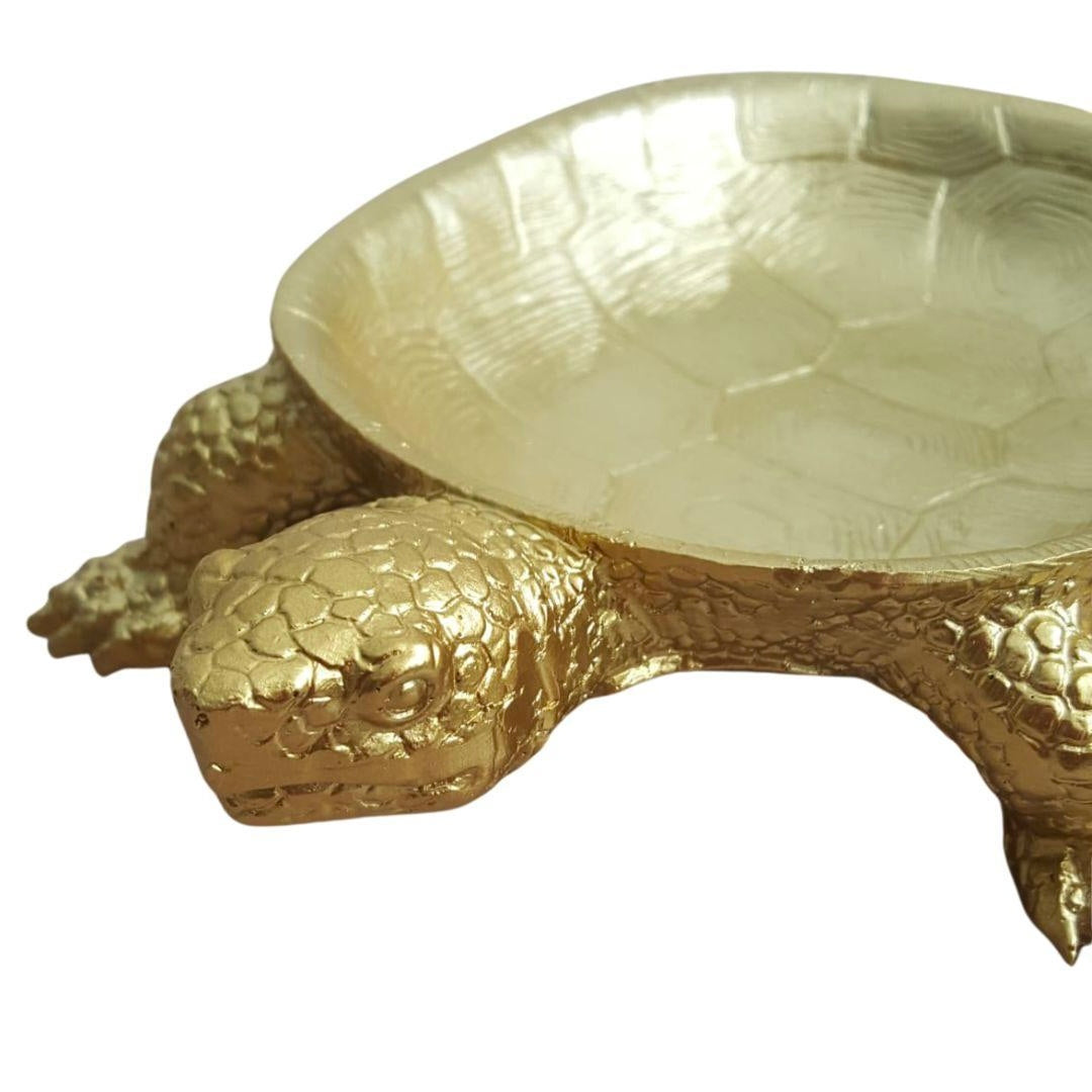 Turtle Trays Gold S/2