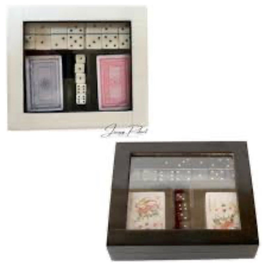 Games - Decorative DBL Card, Dice and Domino Box