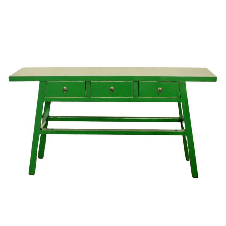 Console Table Asian Style 3 Drawers