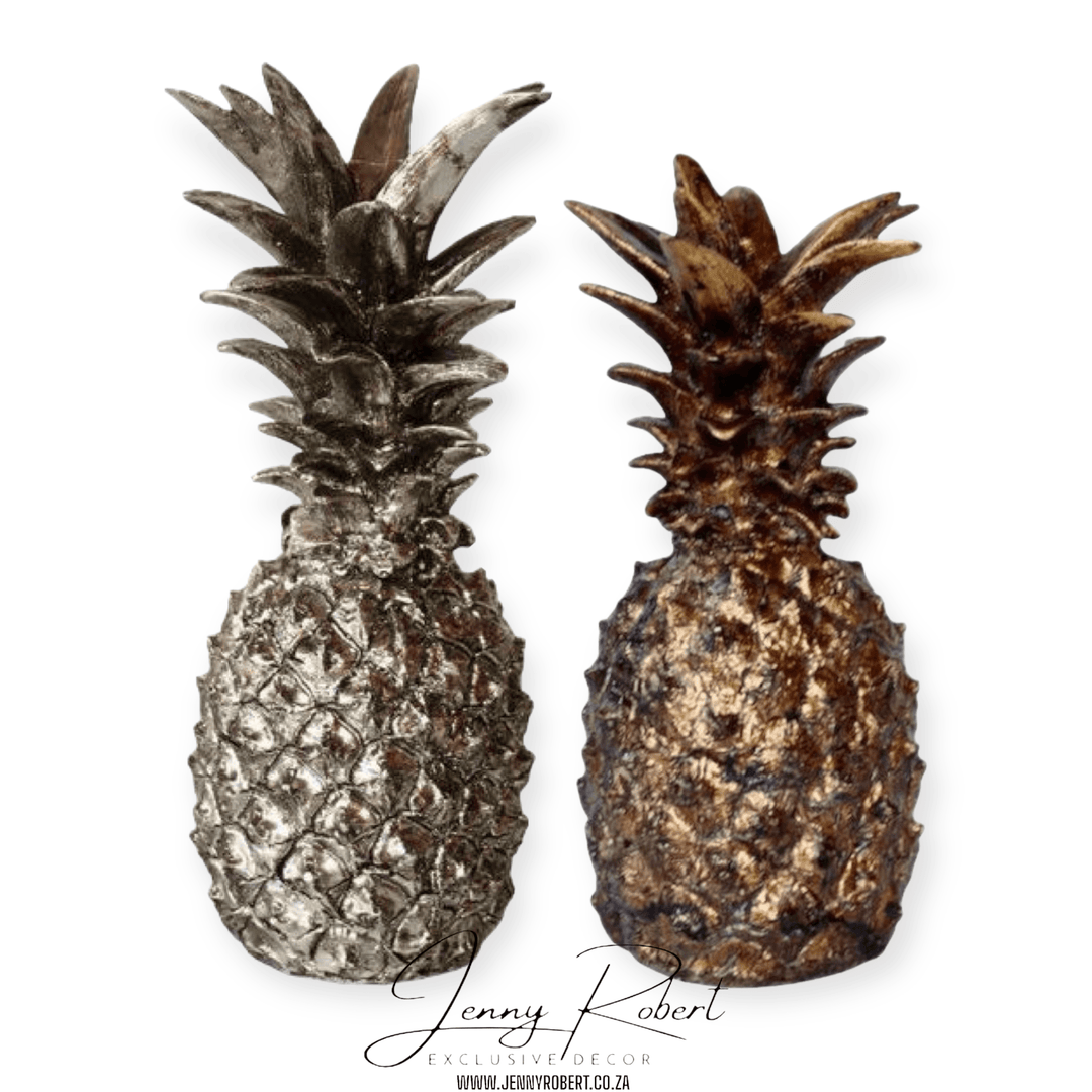 Pineapple Antique Gold or Silver Resin