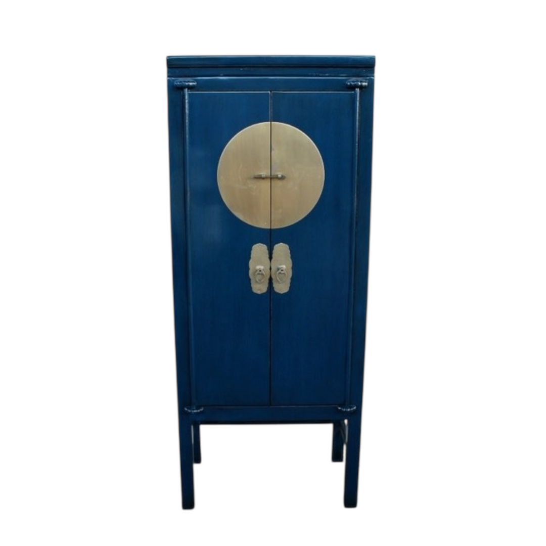 Cabinet Oriental Style Tall Two Door New