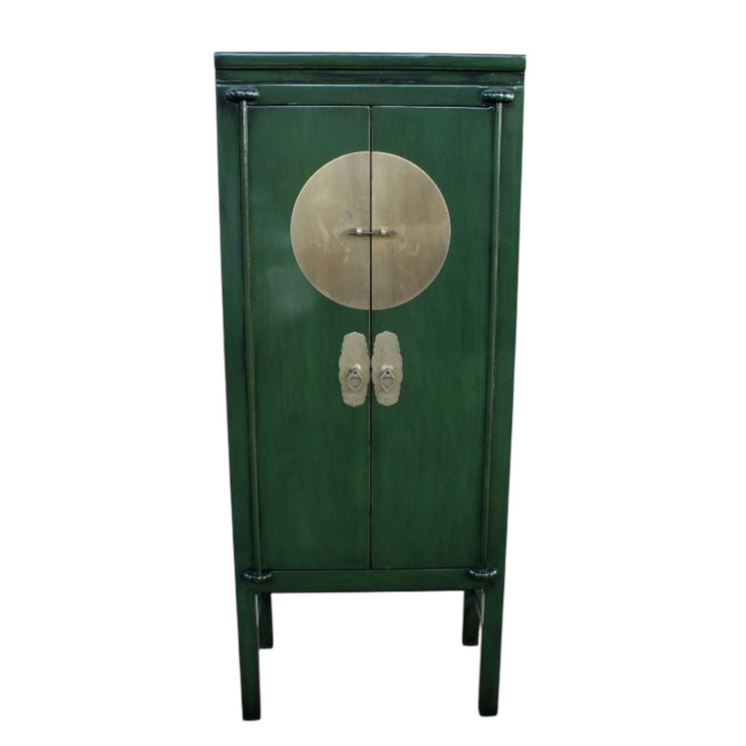 Cabinet Oriental Style Tall Two Door New