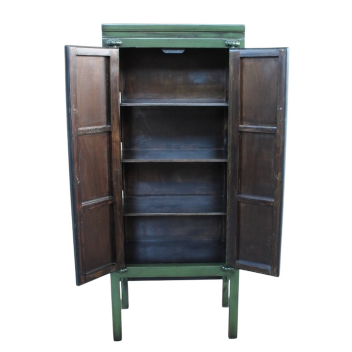 Cabinet Oriental Style Tall Two Door New