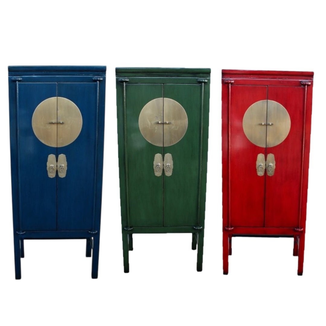 Cabinet Oriental Style Tall Two Door New