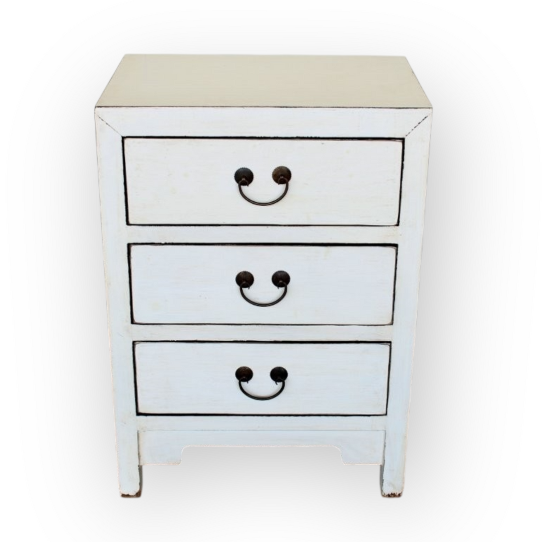 Three-Drawer Bedside Table