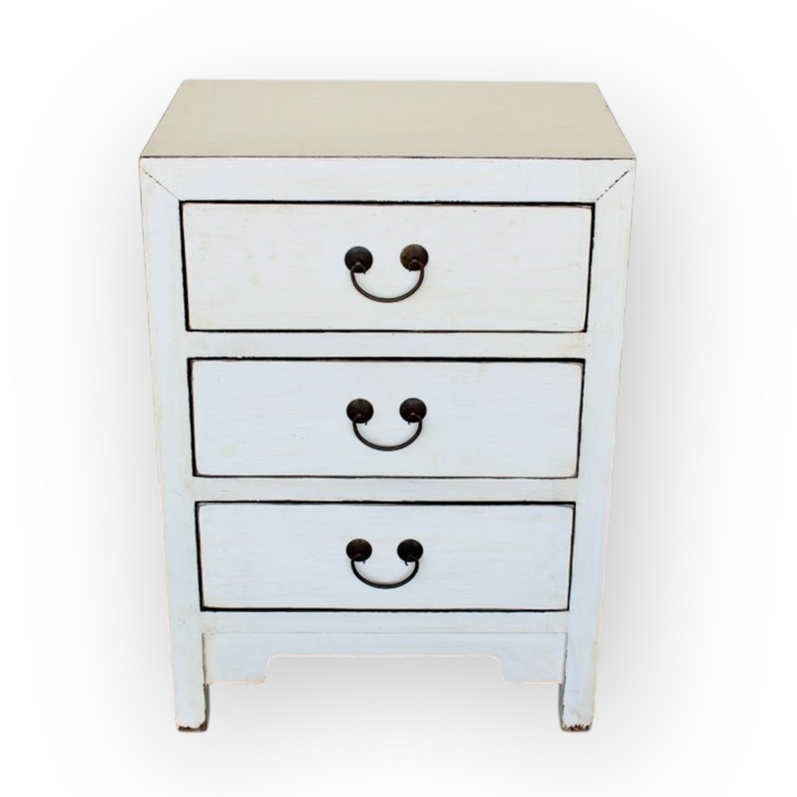 Three-Drawer Bedside Table