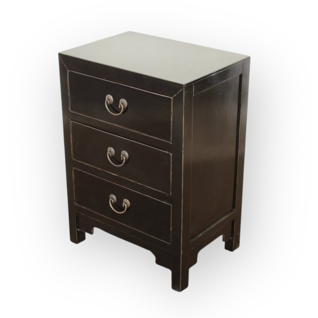 Three-Drawer Bedside Table