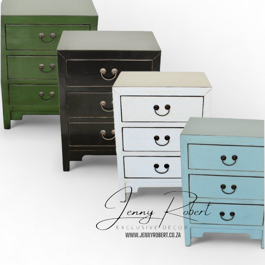 Three-Drawer Bedside Table