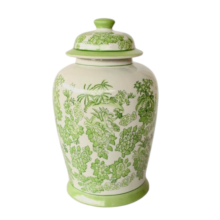Ginger Jar Floral Green (40cm)