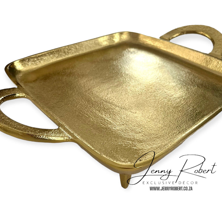 Tray Square Nickel on Legs (MED)