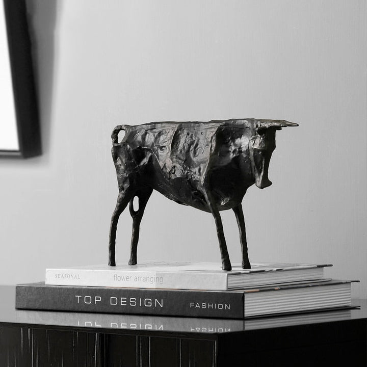 Bronze Abstract Bull Objet
