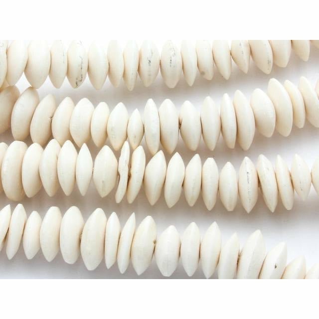 Bone Beads Cream - Kenya (Std, Barrel, Disc)