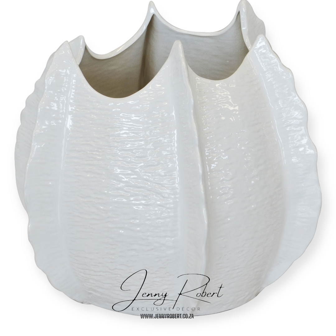 Vase Aloe Ceramic (White)