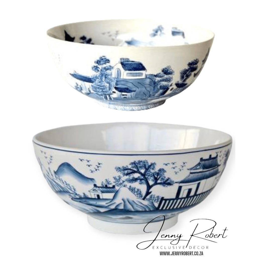 Bowl Blue Ceramic Chinese