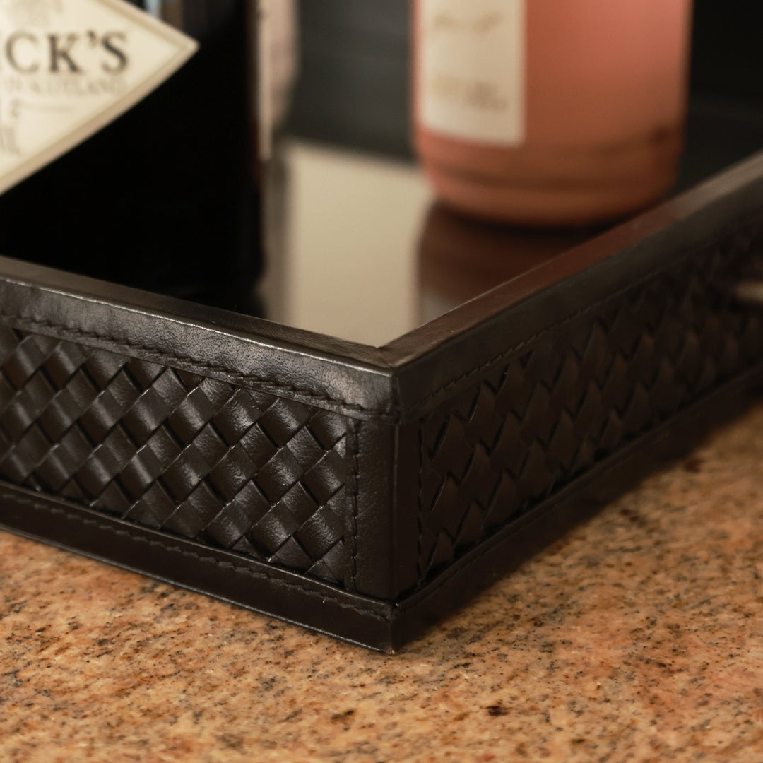 Genuine Leather Tray – Braided