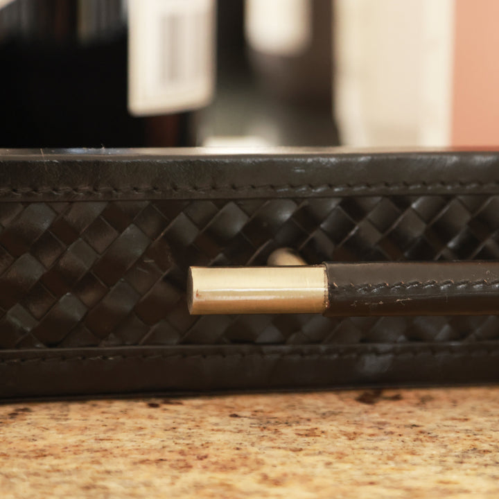 Genuine Leather Tray – Braided