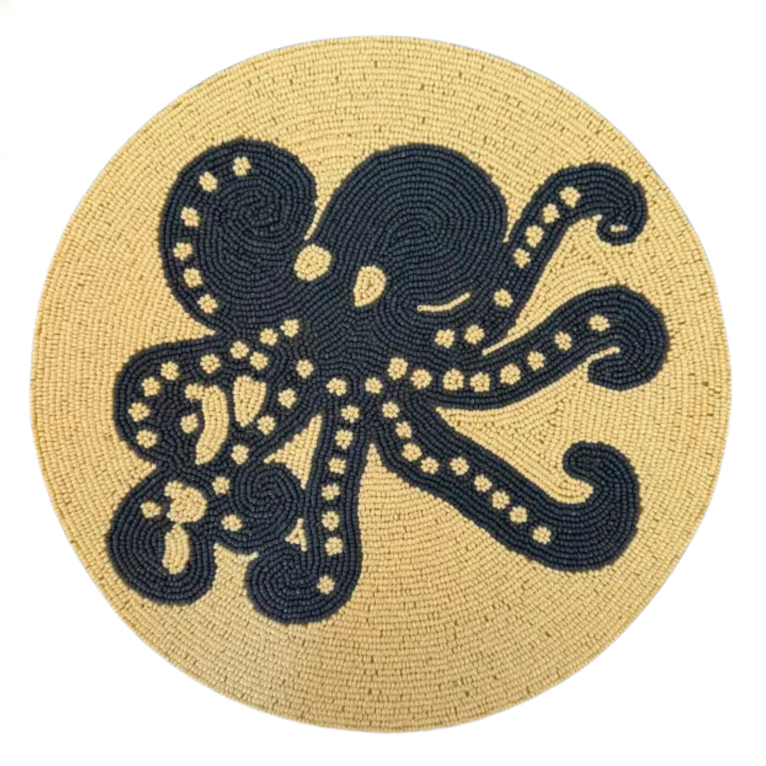 Beaded Octopus Placemats Set of 4