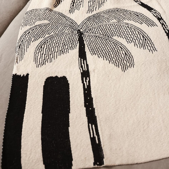 Throw Bird and Palm 100% Cotton