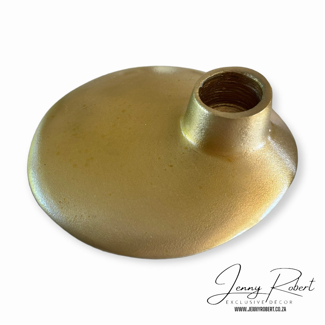 Candle Stick an Holders Contemporary Metal Gold / Brass (SALE)