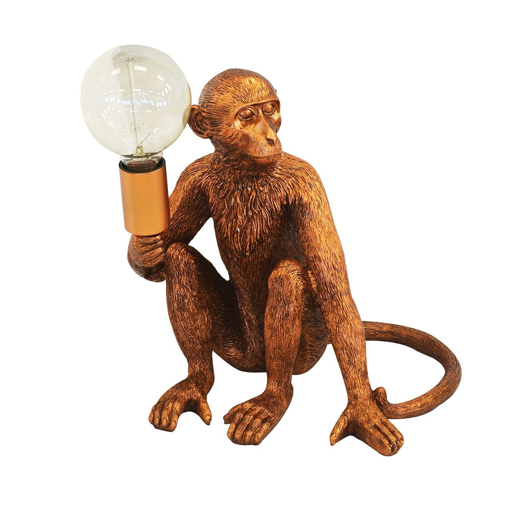 Monkey Sitting Lamp (Resin)