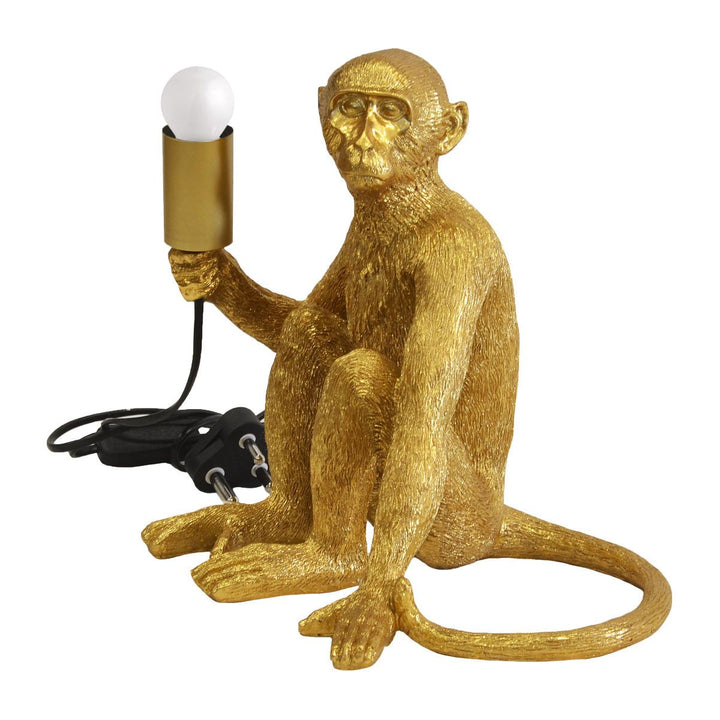 Monkey Sitting Lamp (Resin)