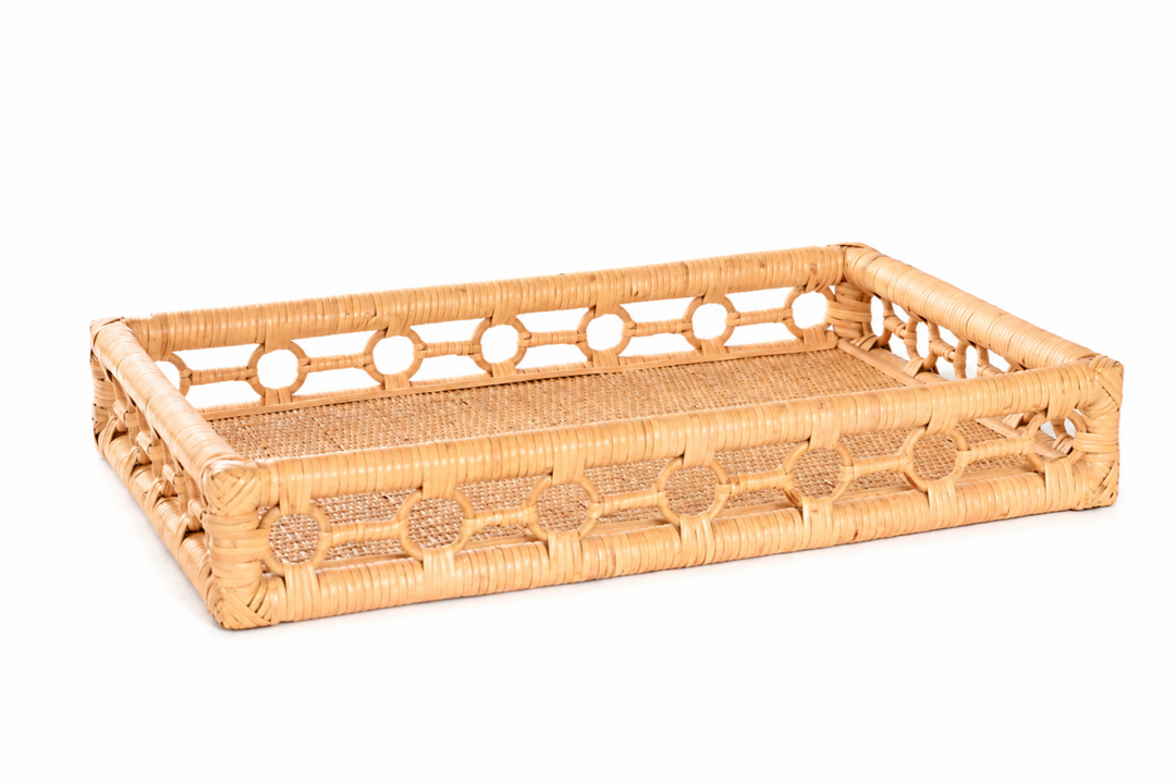 Tray – Rattan with Pattern