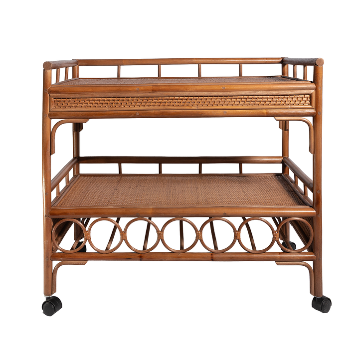 Rattan Drinks Trolley