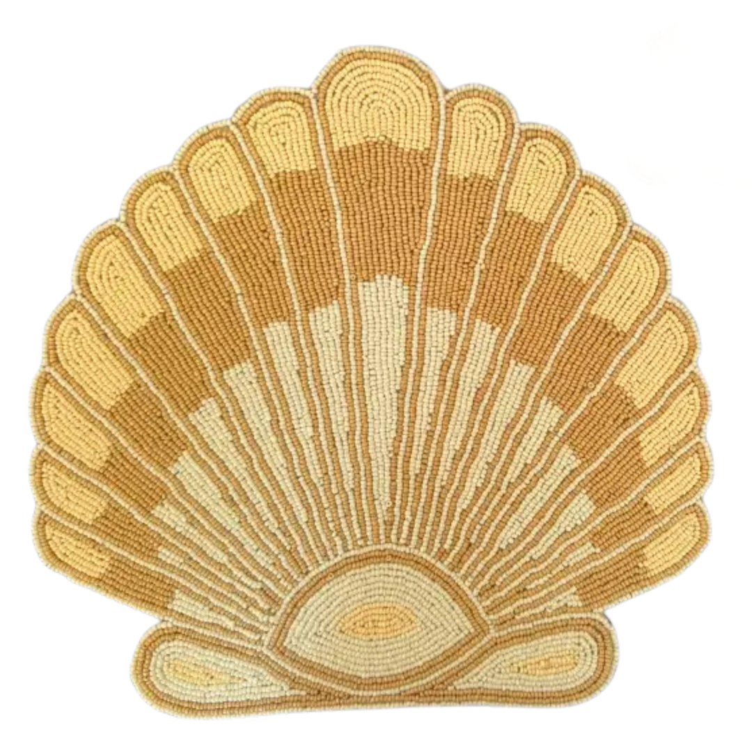 Beaded Shell Placemats Set of 4