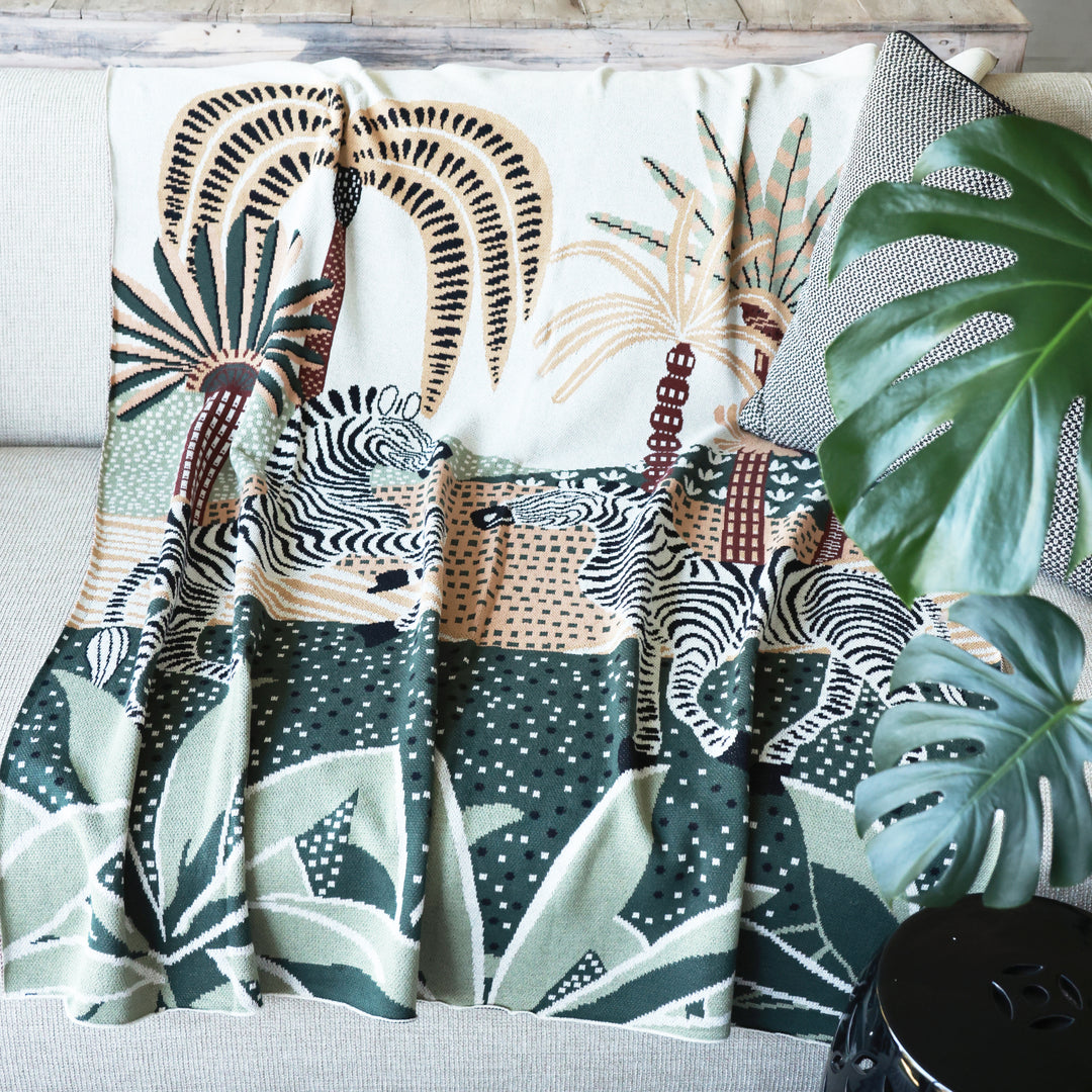 Throw Zebra 100% Cotton