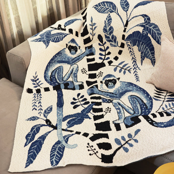 Throw Monkey Business 100% Cotton