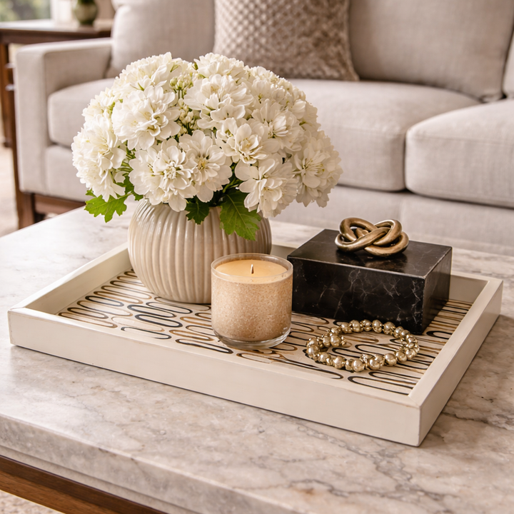 Tray - Circular Horn and Resin (MED)