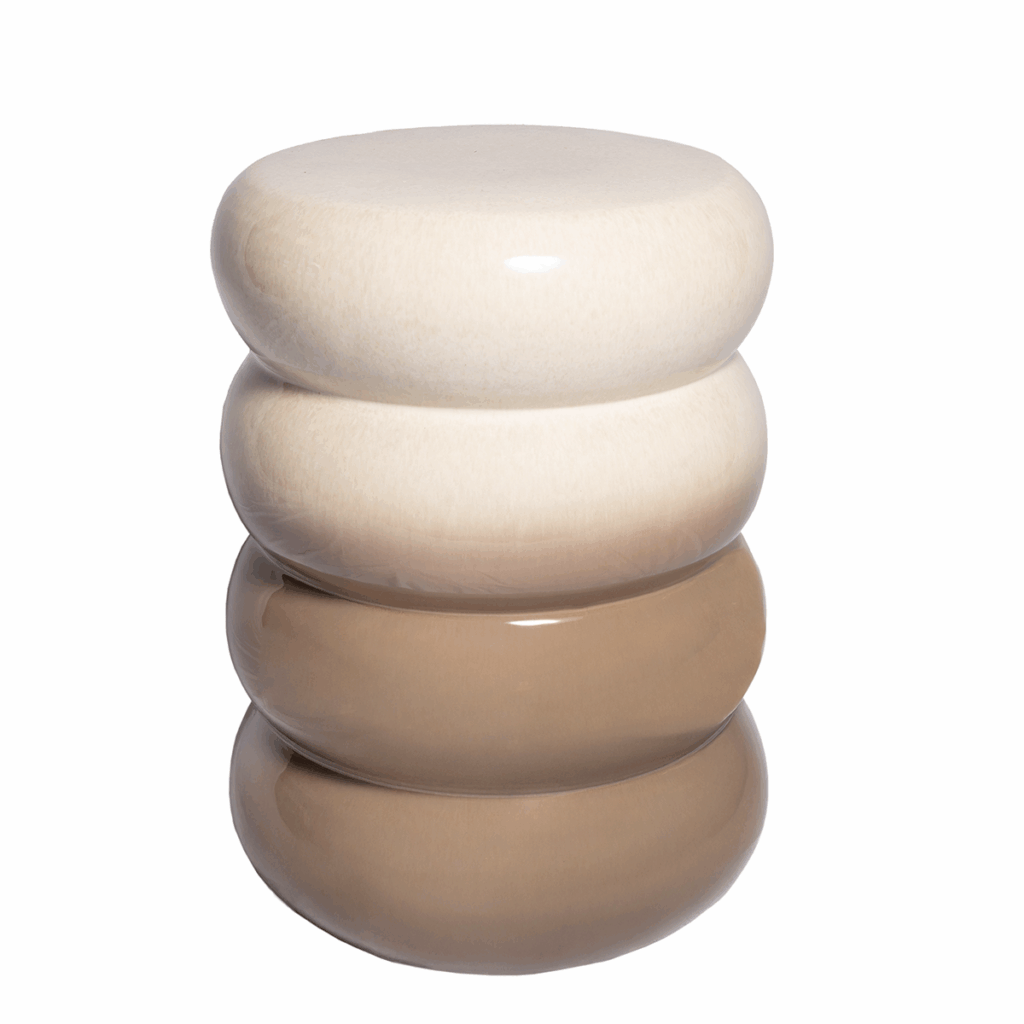 Stool Ceramic Obsidian Black | Coffee