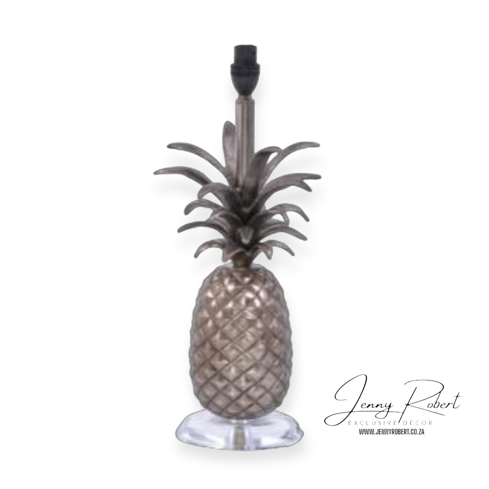 Pineapple Lamp Base on Perspex Stand (45cm)